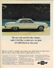 1964 '65 CHEVROLET CHEVELLE MALIBU Car Automobile Lake Magazine Vintage Print Ad picture