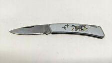 Utica 18131 Wildlife Collector Series Folding Pocket Knife Lockback 440 SS Japan picture