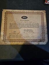 FORD MOTOR 1936 LABORATORY TESTS Vintage Diploma Course Complete Certification picture
