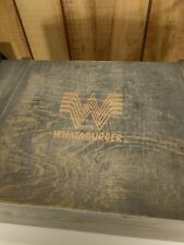 Whataburger box wooden with lid - keepsake or jewelry or convert to cigar box picture