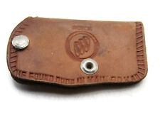 Buick Logo Key Case Holder Brown Leather Vintage picture