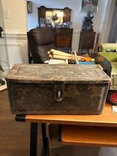Vintage Fordson Tractor Tool Utility Box Embossed Lid Locking Clasp Early 1930s picture