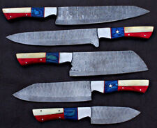 Spark Knives 5Pcs Custom Hand Forged Damascus Steel Kitchen Chef Set 125 picture