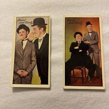 CARRERAS-FAMOUS FILM STARS 1935-#96c- LAUREL & HARDY (2x CARDS - BOTH VERSIONS) picture