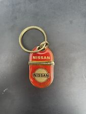 Vintage Nissan Brass Logo Car Keychain Rare picture