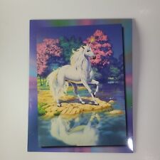 Vintage Unicorn Stuart Hall Mystic Places Three Ring Pocket Folder  1997 picture