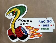 Vintage Style Cobra ford  Shelby Jet Die-cut Enamel Gasoline Porcelain Gas Sign picture