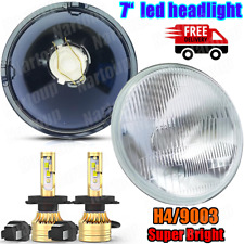 Pair 7inch Round LED Headlights HI/LO BEAM For Chevy C10 C20 Camaro Nova picture