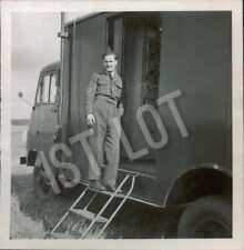 RAF Military Photograph Showing Airman Paddy at the Jammers Truck AHLHORN 1954 picture