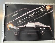 Ford MUSTANG GT 5.0 Poster ORIGINAL VINTAGE (1990) With 1964.5 Mustang picture