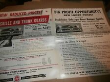 1952 Studebaker Dealer Pamphlet Brochure Grille Trunk Bumper Guards picture