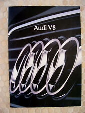 AUDI OFFICIAL V8 ENGINE HISTORY & ENGINEERING TECH BROCHURE 1989 USA EDITION picture