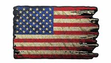 USA American Distressed Tattered Flag 9 x 5.5 inch Back Patch HTL1377 LD13 picture