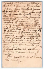 Wellman Iowa IA Postal Card Ancient Prayer to Jesus Dont Break Chain 1915 picture