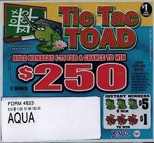Hard Card Pull Tickets - 3 Pack Tic Tac Toad picture