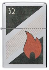 Zippo Oil Lighter American Processing 32 Flame Design 48623 Point picture