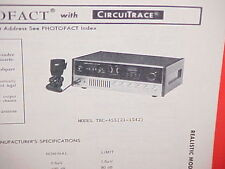 1978 REALISTIC CB RADIO SERVICE SHOP MANUAL MODEL TRC-455 (21-1542) picture