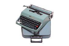 Olivetti Lettera 32 Original Green Vintage Manual Typewriter Serviced picture