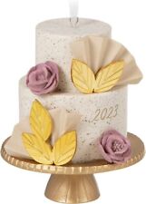 Hallmark Keepsake Ornament 2023, A Sweet Beginning, Wedding Cake Ornament - NEW picture
