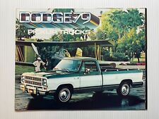 Vintage Original - 1979 Dodge Pickup Trucks Sales Brochure - (15 Color Pages) picture