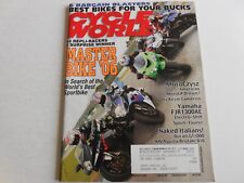 Cycle World August 2006 issue Ducati GT1000, Yamaha FJR1300AE, Master Bike test picture