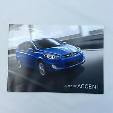 2012 Hyundai Accent Dealership Showroom Promotional Booklet picture
