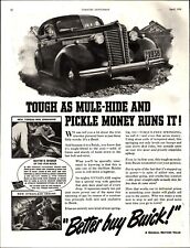 1938 BUICK GENERAL MOTORS VINTAGE AD GO AHEAD GET TOUGH WITH IT b9 picture