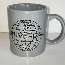 Vintage 1990s Universal Studios Pictures Gray Black and Gold Coffee Cup Mug picture