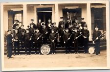 RPPC Vintage Bristol N.H. Fraternity Band RARE ca. 1904-18 - A801 picture