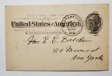 Postal Card One Cent 1895 PA To NY Postcard Stationery W/Message Vintage.   P323 picture