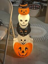 Empire Blow Mold Halloween Totem Pumpkins Ghost Cat Skull 32