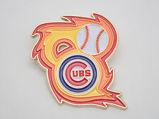 Chicago Cubs Fastball Flames Vintage Lapel Pin picture