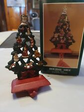 Midwest Cast Iron Christmas Stocking Holder/Hanger DECORATED TREE picture