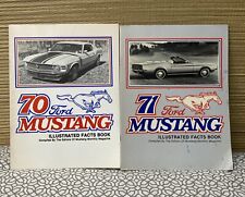 1970 & 1971 Ford Mustang Illustrated Facts Books (2 Book Lot) picture