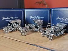 Franklin Mint Sterling Silver Miniature Car Collection. Over 500 grams sterling picture