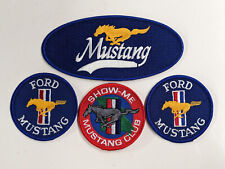 4 Diff. Ford Mustang Iron On Patches picture
