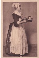 1934 Art by Jean Etienne Liotard Geneva cocoa, Rare Post Card-One Of A Kind  picture
