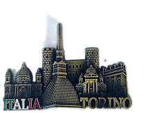 new Torino green Fridge metal Magnet Italy Turin Mole Antonelliana Royal Palace picture