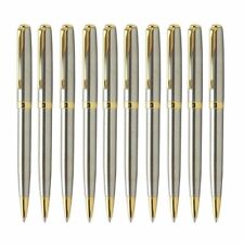 30 Pcs Parker Sonnet Ballpoint Pen Stteel Color Gold Clip +30 PCS Pen Boxes picture