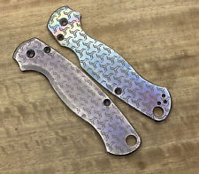 TURBO Flamed Titanium scales for Spyderco Paramilitary 2 PM2 picture