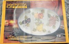 Vintage Oneida Kitchen Fruit design tray hand painted collectible picture