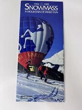 Snowmass 1984/1985 Ski Brochure Travel Guide Ephemera picture