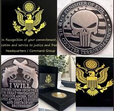 U.S Counter Terrorism Force Souvenir Silver Plated Coin USA picture