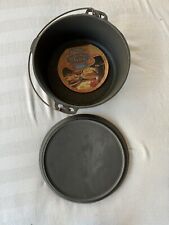 NEW Wagner No. 10 Cast Iron Large Dutch Oven Pot/Pan Skillet Flat Lid Cover RARE picture