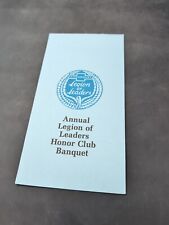 1977 Chevrolet Legion Of Leaders Annual Honor Club Banquet Program picture