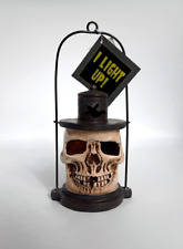 Light Up LED Halloween Creepy Skull Lantern Collectible Decor picture
