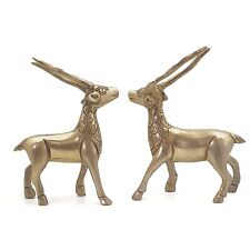 FCS Brass Idol Antelope/Standing Deer | Item Finish- Glossy, Set of 2(AS-02) picture