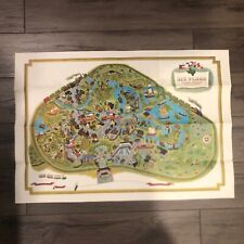 RARE Vintage 1962 Six Flags Over Texas Dallas Ft Worth Souvenir Park Map Poster picture