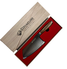 Covacure Nakiri Meat Cleaver Knife Vegetable High Carbon German Stainless 7 in picture
