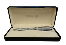 Signum Marble Grey & Silver Trim Ballpoint Pen  New In Box Look At Last Photo * picture